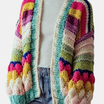 Shane – Striped Chunky Knitted Cardigan