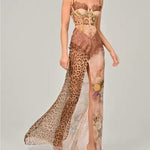 Sofia – Animal Print Sleeveless Maxi Dress