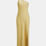Sofiya – One Shoulder Satin Slit Long Dress