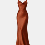 Solana – Satin Maxi Dress with Open-Back Detail