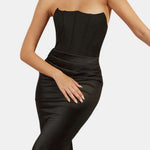 Tanya – Layer Strapless Mermaid Maxi Dress