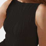 Thessia – Water Ripple Textured Cami Dress