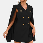 Virella – Blazer Dress with Cape Detail
