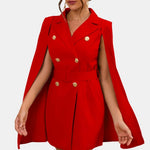 Virella – Blazer Dress with Cape Detail