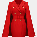 Virella – Blazer Dress with Cape Detail