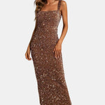 Wendy - Square Neck Sequin Cocktail Dress