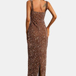 Wendy - Square Neck Sequin Cocktail Dress