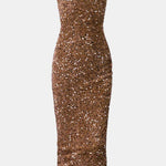Wendy - Square Neck Sequin Cocktail Dress