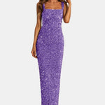 Wendy - Square Neck Sequin Cocktail Dress