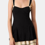 Tayanna – Black Bodycon Knitted Mini Dress in Black