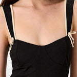 Tayanna – Black Bodycon Knitted Mini Dress in Black