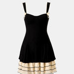 Tayanna – Black Bodycon Knitted Mini Dress in Black