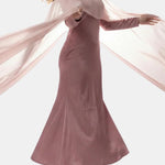 Zahira – Cape Overlay Modest Chiffon Dress