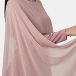 Zahira – Cape Overlay Modest Chiffon Dress