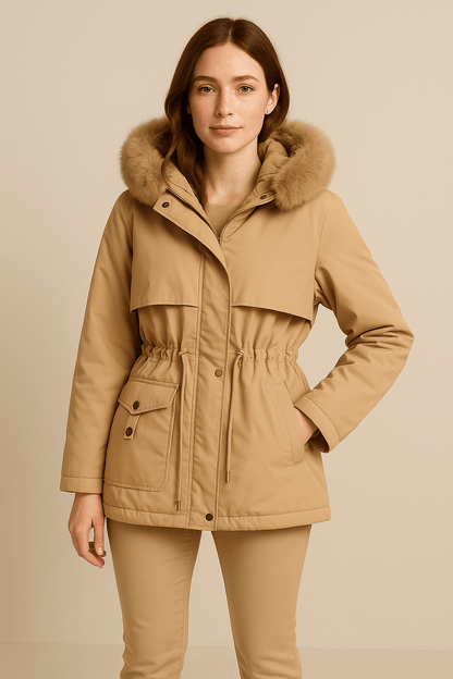 Ashford | Conny – Women’s Stylish Winter Coat with Fur Hood - Ashford London Clothing