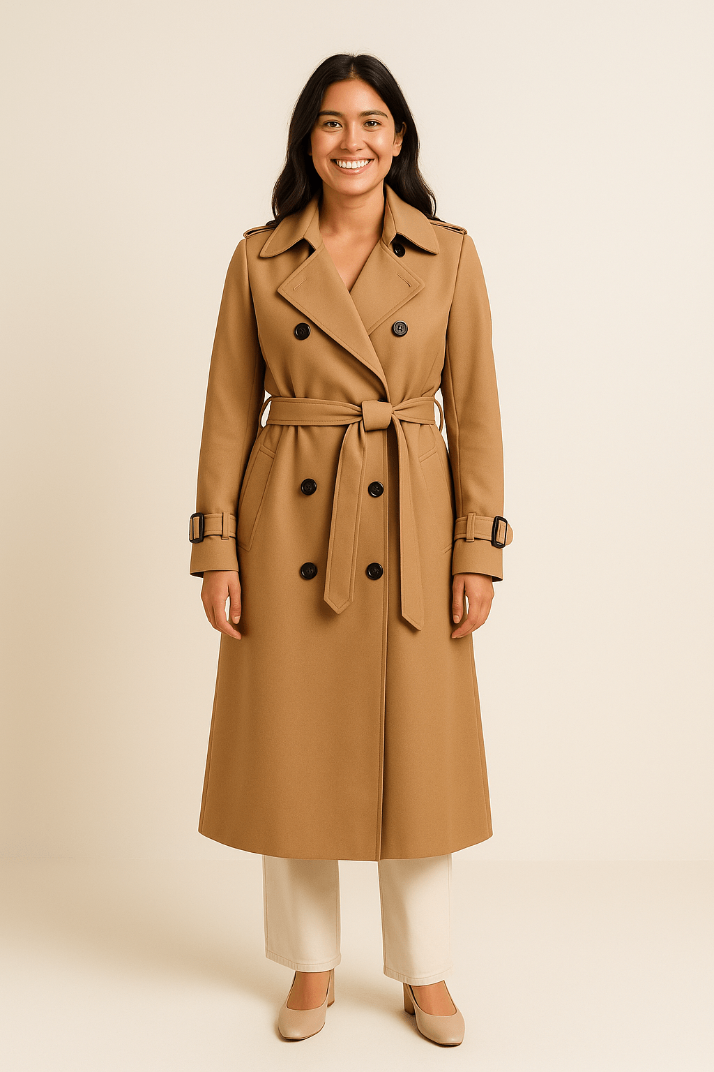 Ashford | Double Button Trench Coat - Ashford London Clothing