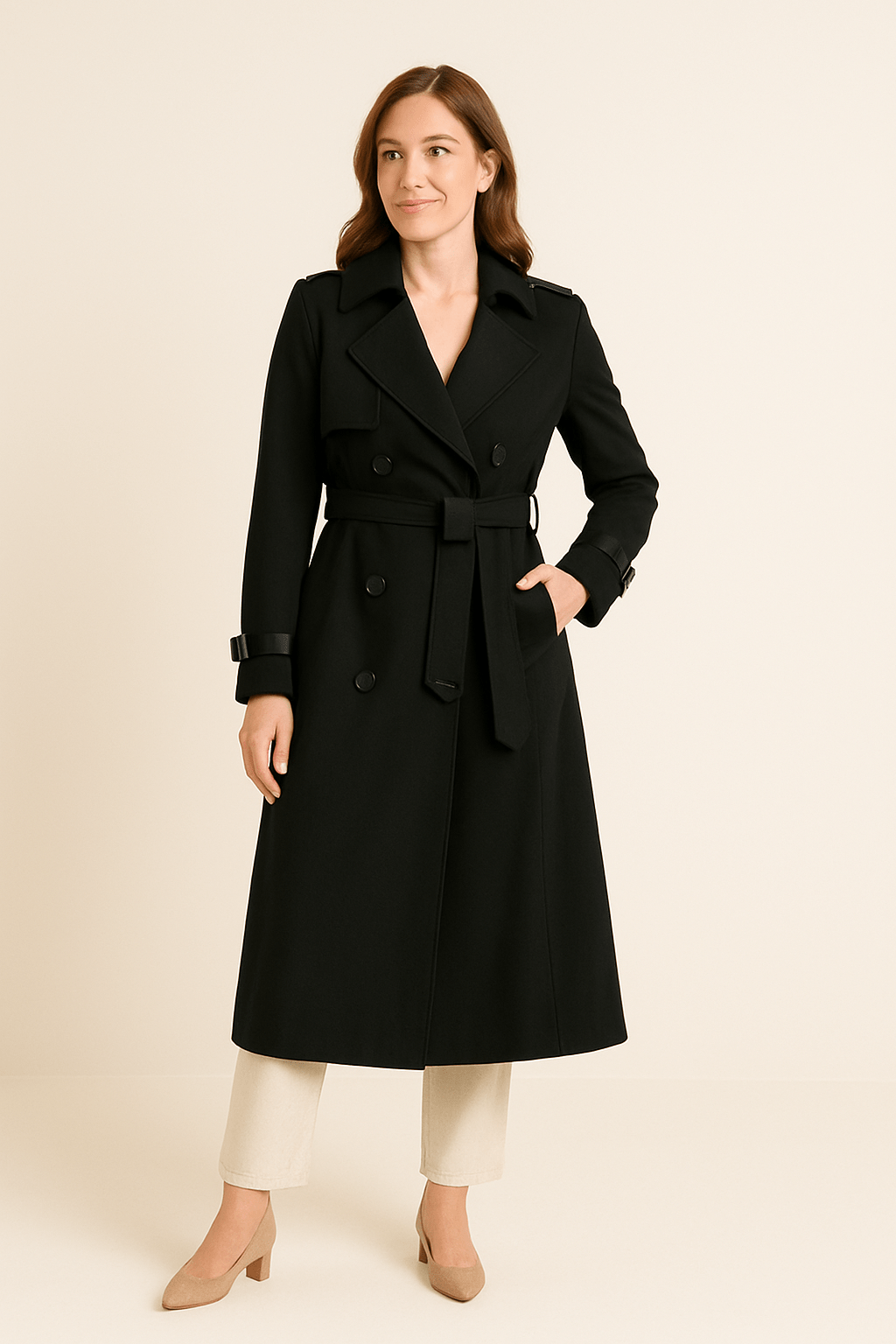 Ashford | Double Button Trench Coat - Ashford London Clothing