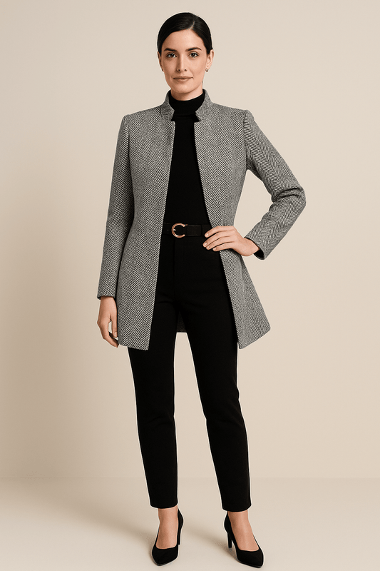 Ashford | Elodie – Women’s Ankle - Length Coat with Notch Lapel - Ashford London Clothing