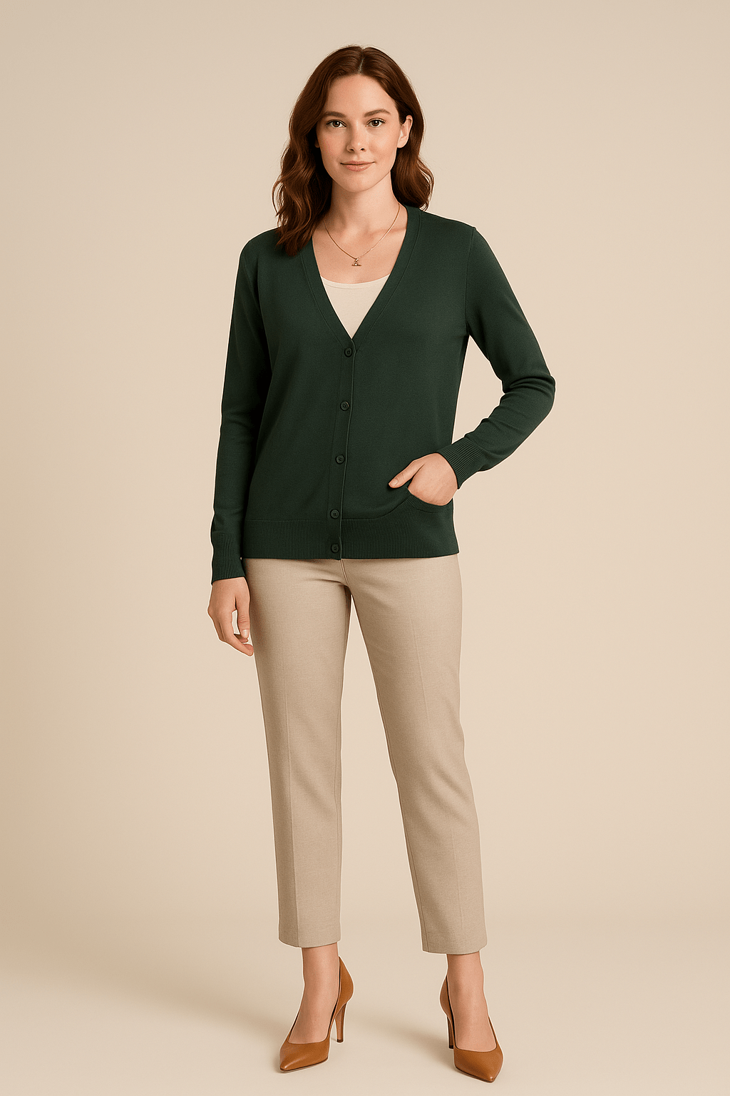 Ashford | Luna – Women’s Lightweight Cotton V - Neck Cardigan - Ashford London Clothing