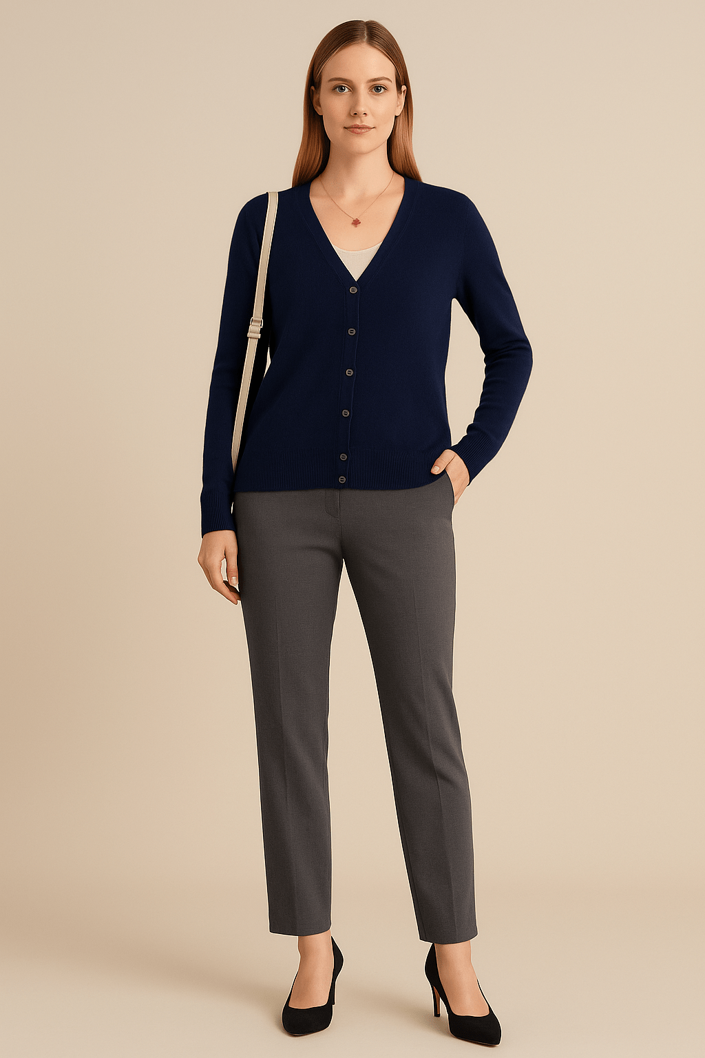 Ashford | Luna – Women’s Lightweight Cotton V - Neck Cardigan - Ashford London Clothing