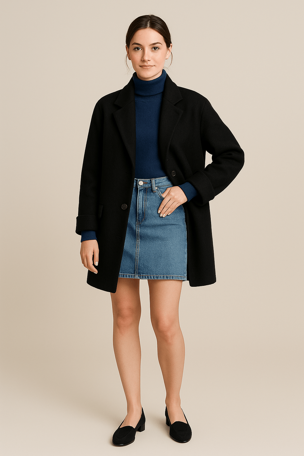 Ashford | Marisol – Women’s Wool - Blend Coat with Button Closure and Pockets - Ashford London Clothing